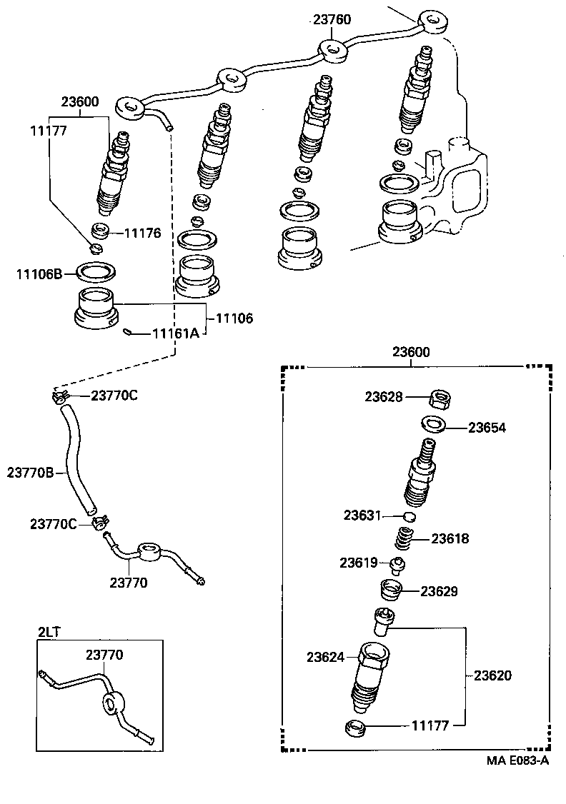 23600-59225 HOLDER & NOZZLE SET, NOZZLE product image