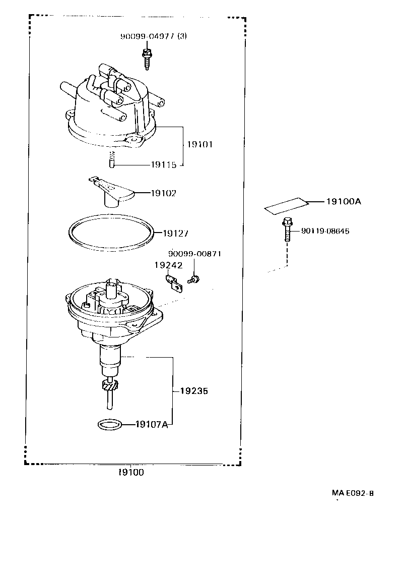 19100-35250 DISTRIBUTOR ASSY product image