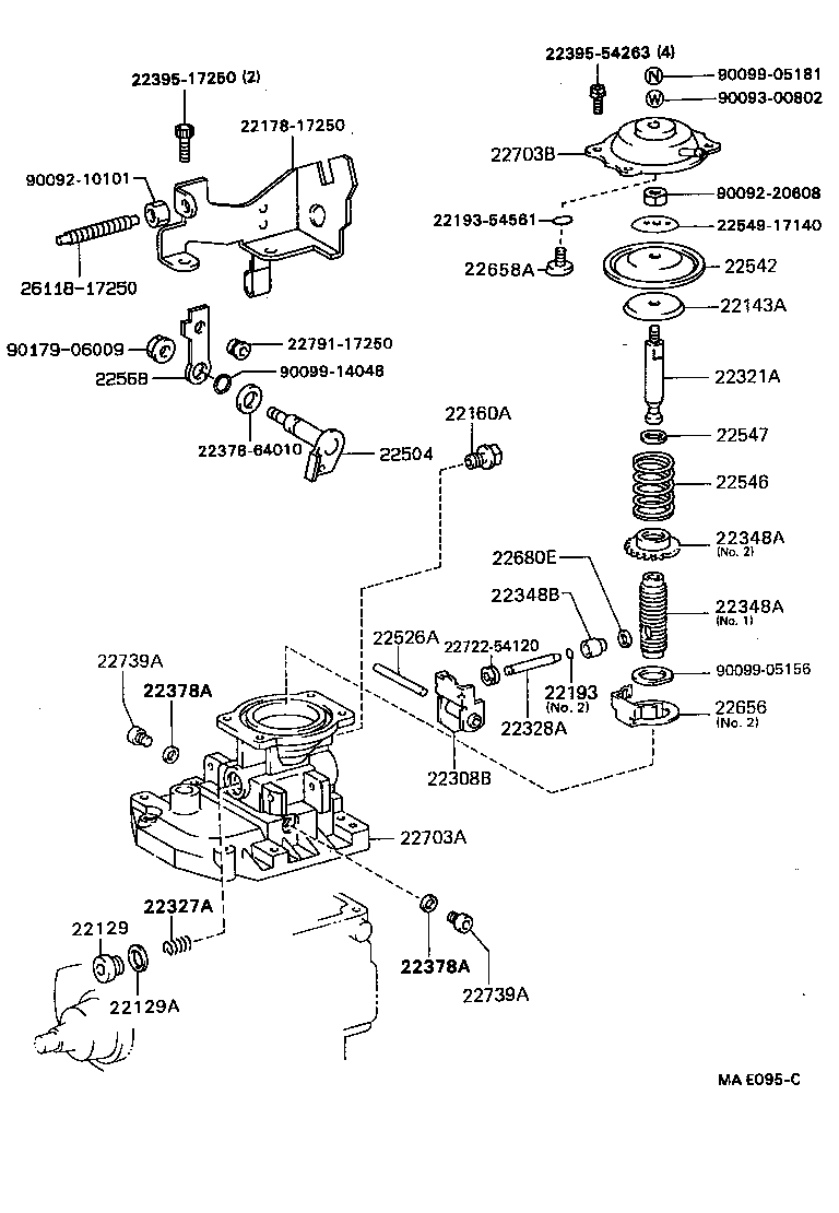 22128-54580 BOLT, DISTRIBUTIVE HEAD product image