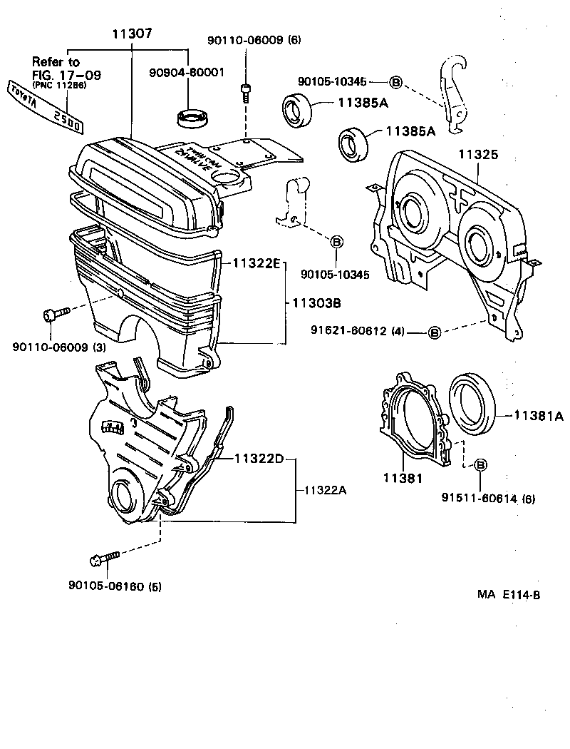 11311-79025 CASE SUB-ASSY, TIMING GEAR product image