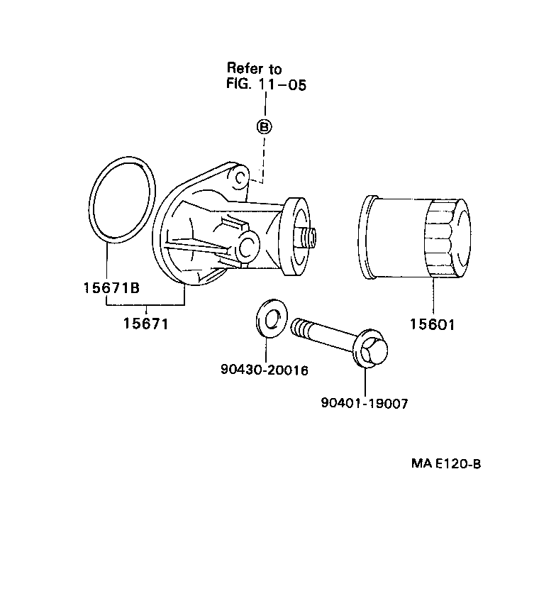 90301-01002 GASKET, OIL FILTER product image