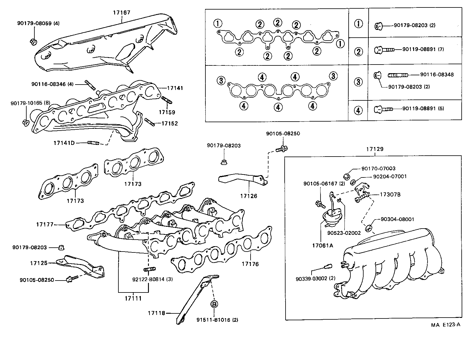 17139-70040 STAY, MANIFOLD, NO.2 product image