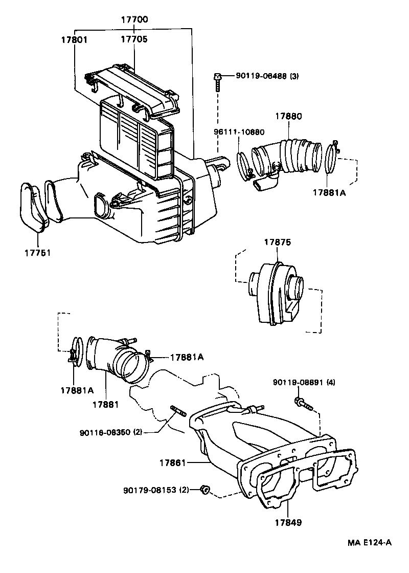 17700-46080 CLEANER ASSY, AIR product image
