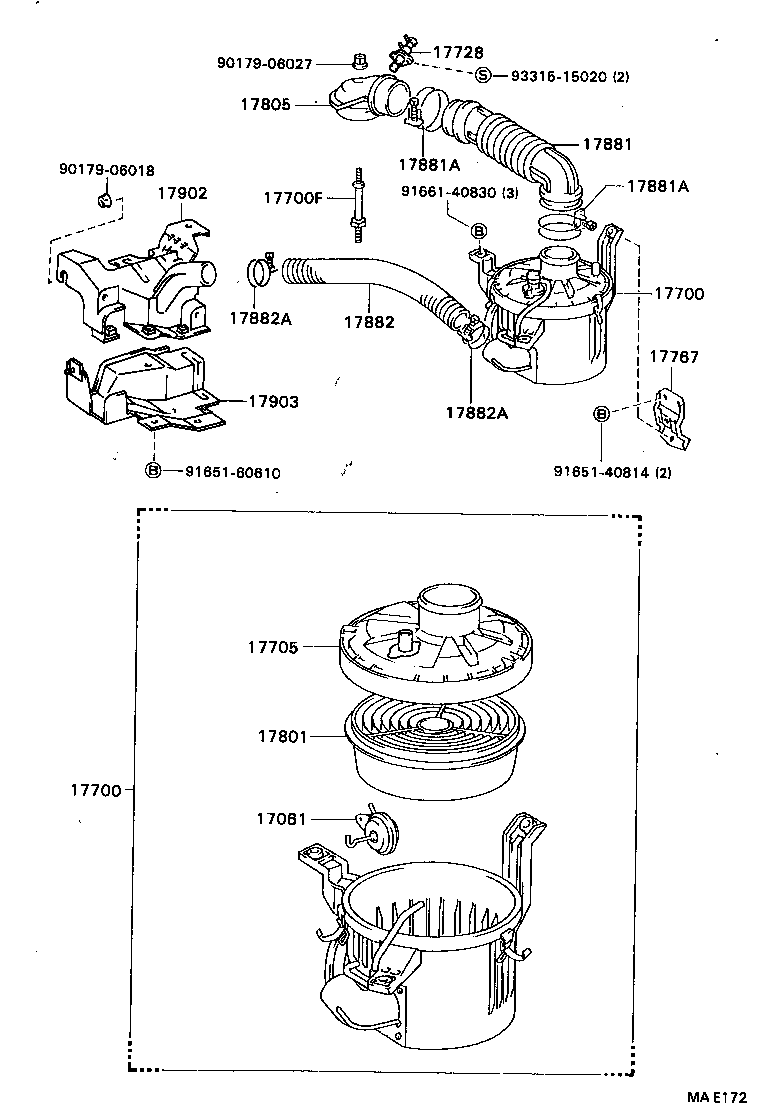 52820-87006 DUCT, COOL AIR INTAKE, NO.2 product image