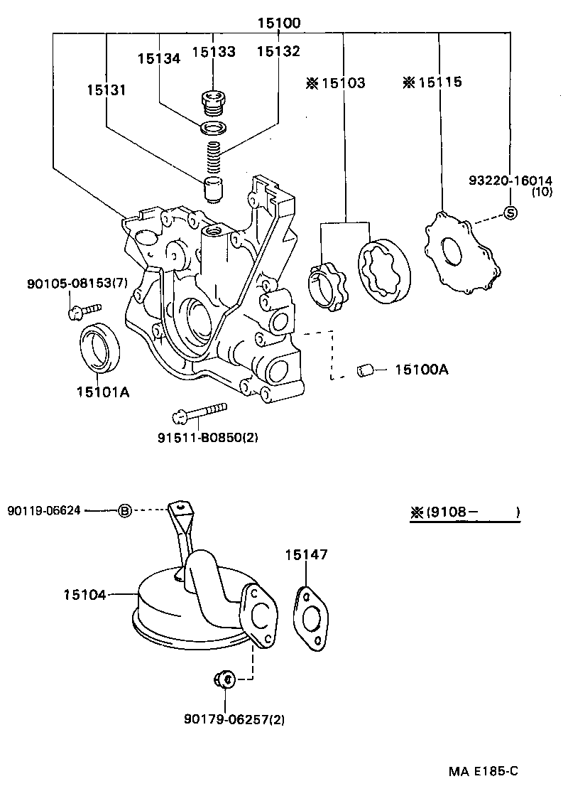 15100-70040 PUMP ASSY, OIL product image
