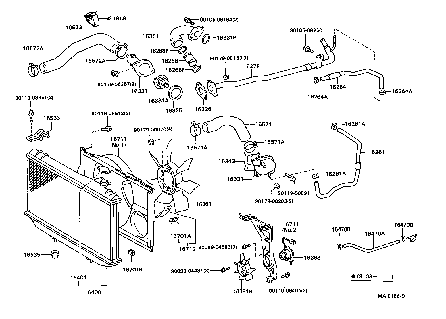 16381-70031 BAR, FAN BELT ADJUSTING product image