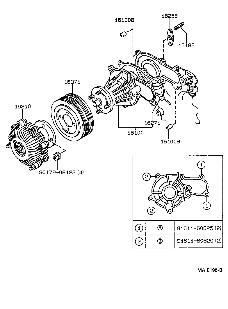 16620-0W050 TENSIONER ASSY, V-RIBBED BELT product image