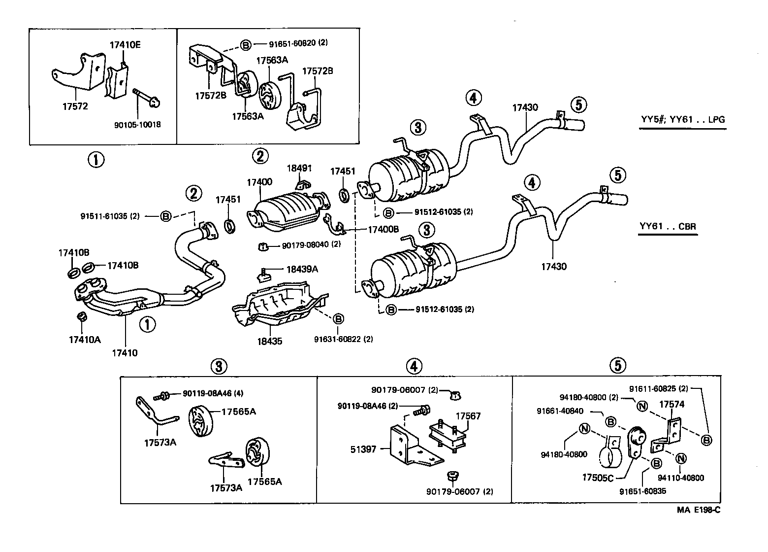 17430-54691 PIPE ASSY, EXHAUST, TAIL product image