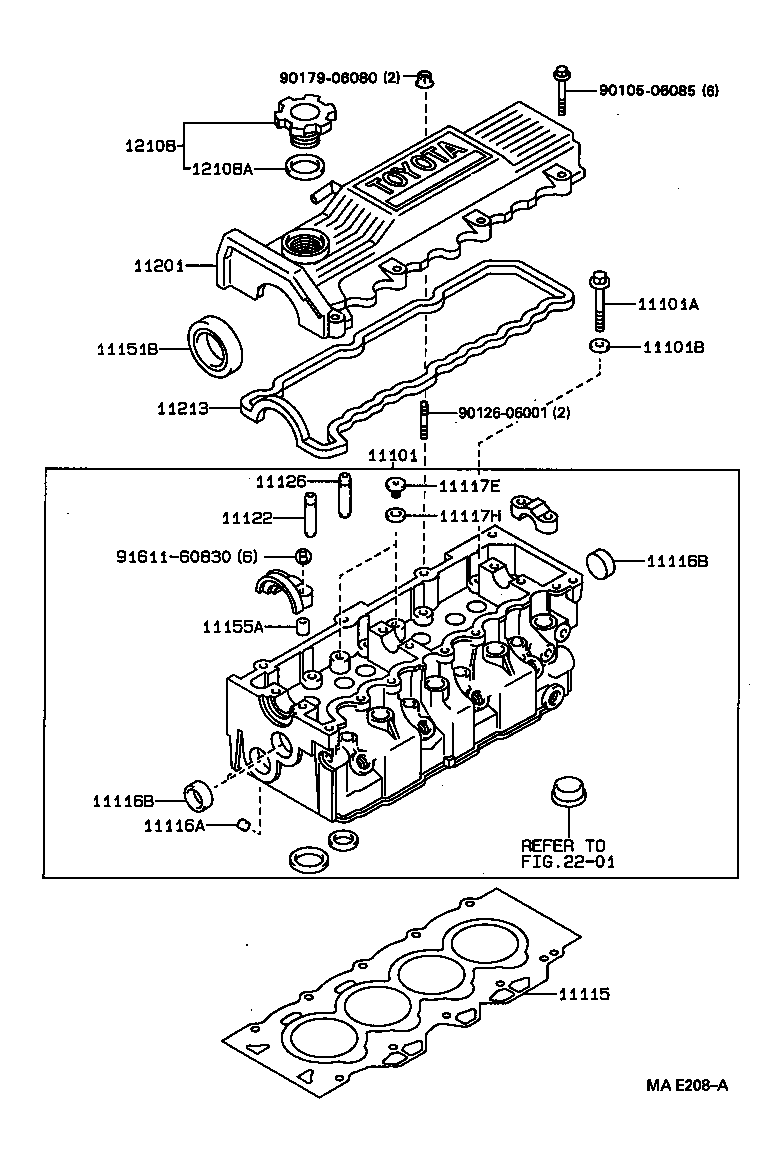 11201-55030 COVER SUB-ASSY, CYLINDER HEAD product image