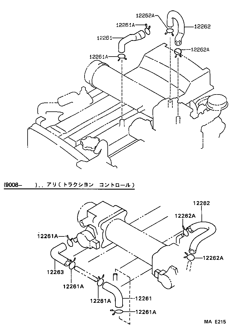 12262-73040 HOSE, VENTILATION, NO.2 product image