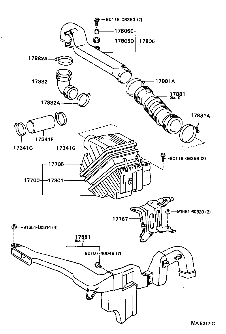 17705-55040 CAP SUB-ASSY, AIR CLEANER product image