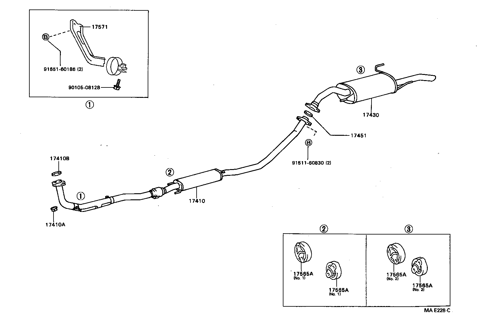 17430-11581 PIPE ASSY, EXHAUST, TAIL product image
