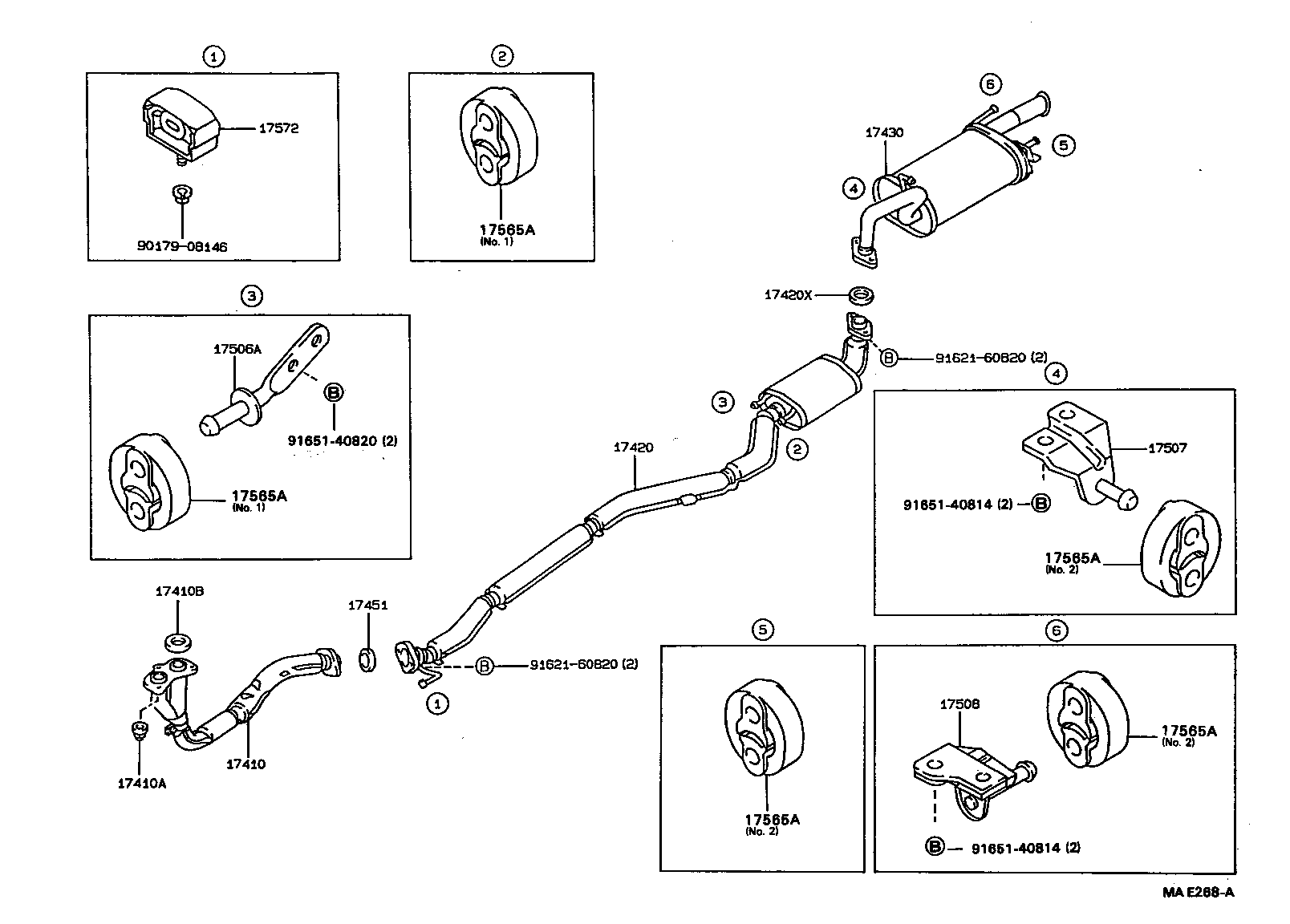 17430-16543 PIPE ASSY, EXHAUST, TAIL product image