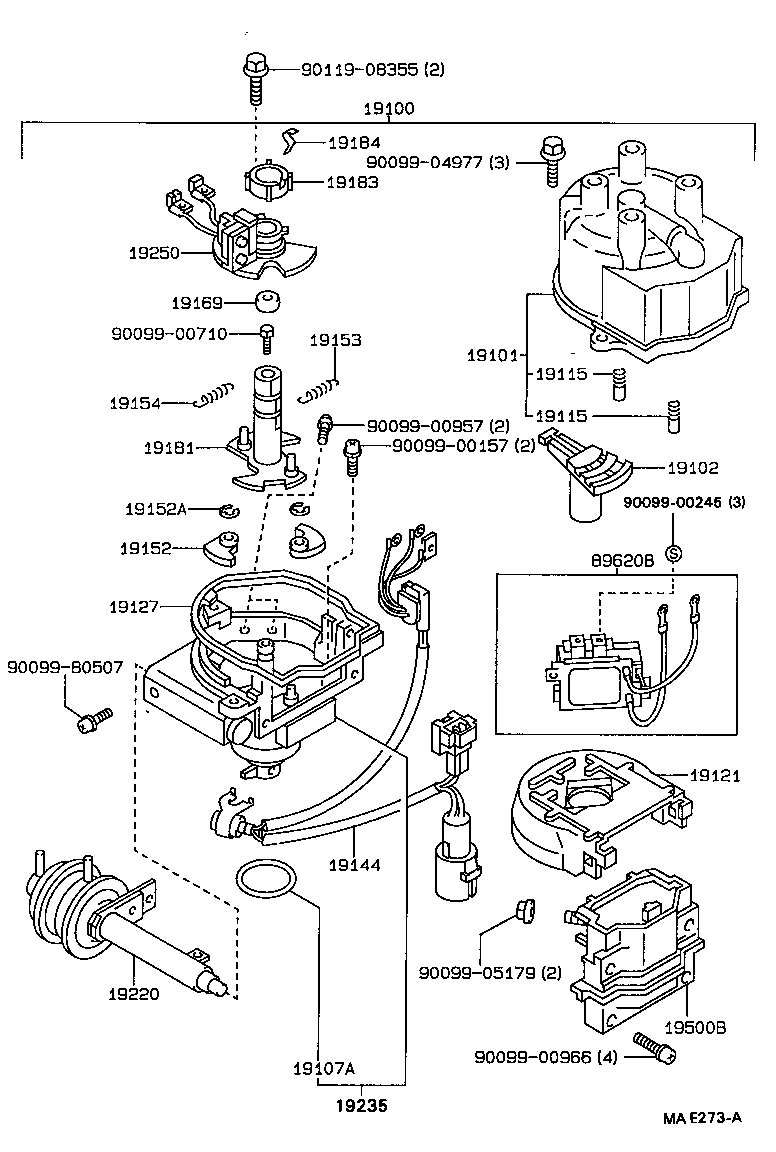 19144-16050 LEAD, DISTRIBUTOR BREAKER product image