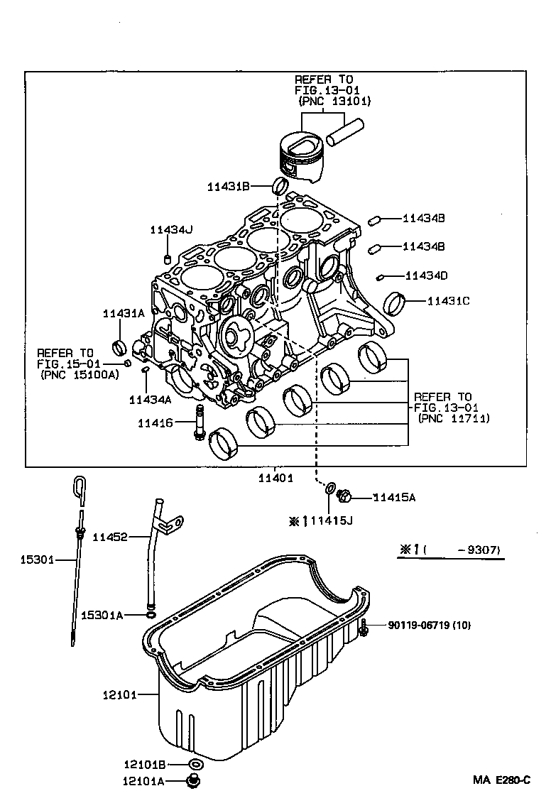 11401-19378 BLOCK SUB-ASSY, CYLINDER product image