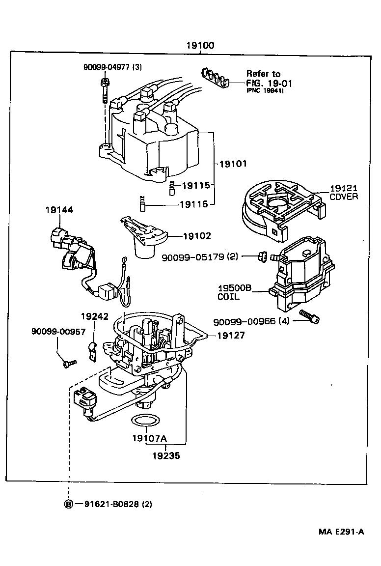 19101-11030 CAP SUB-ASSY, DISTRIBUTOR product image