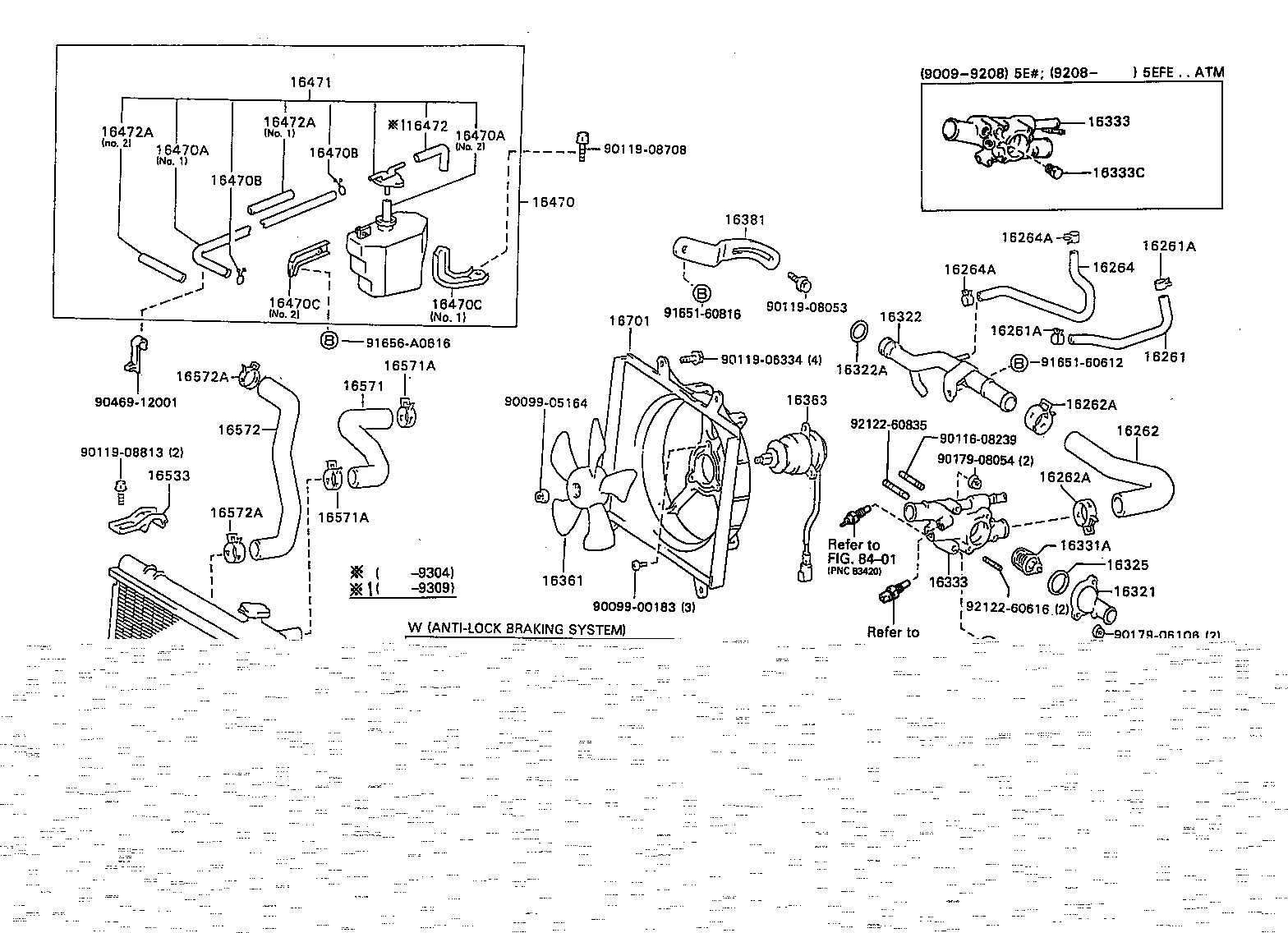 16261-11050 HOSE, WATER BY-PASS product image