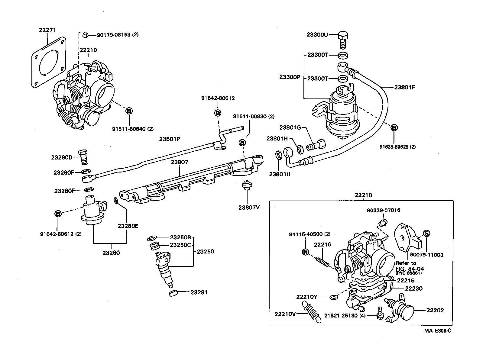 Toyota 22210-11161 BODY ASSY, THROTTLE
