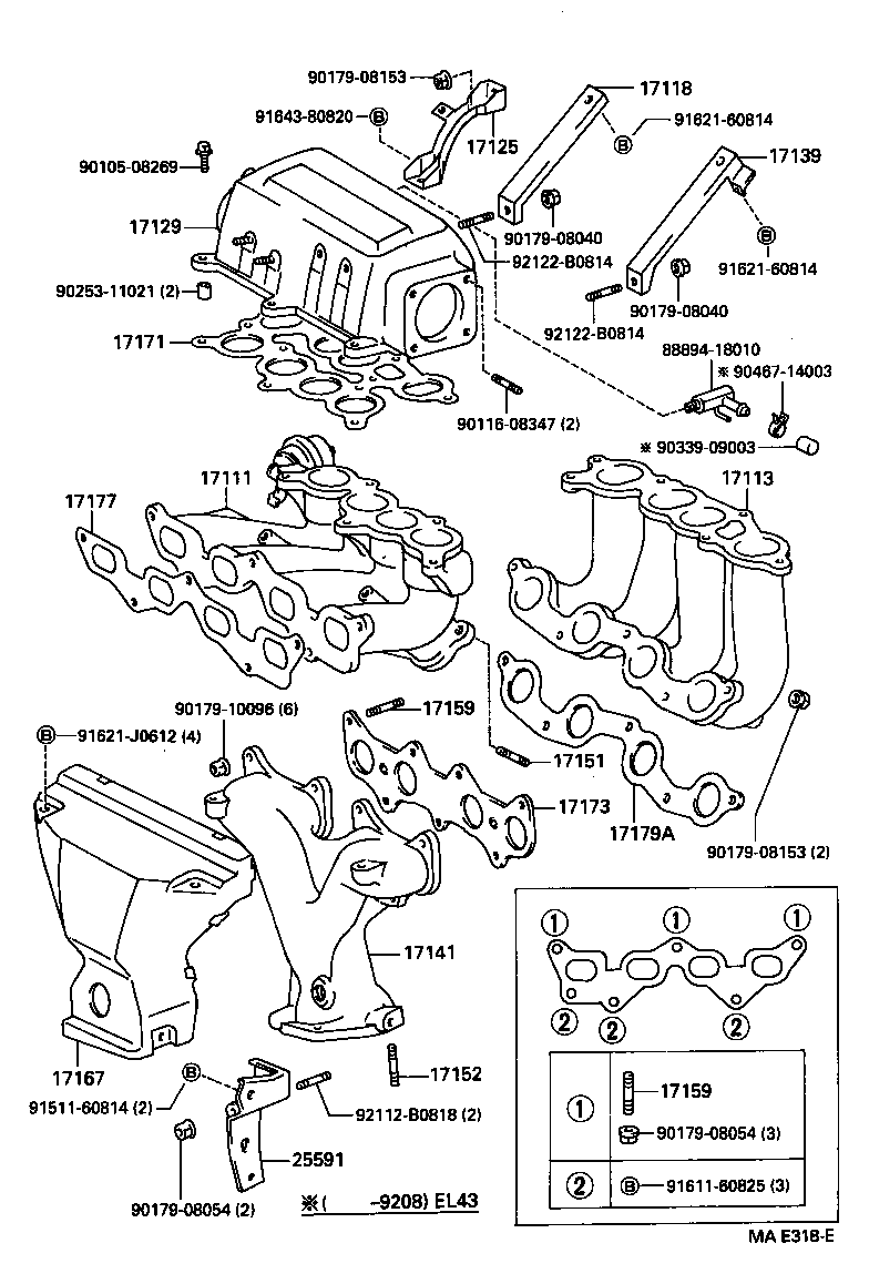 17101-55030 MANIFOLD, INTAKE product image