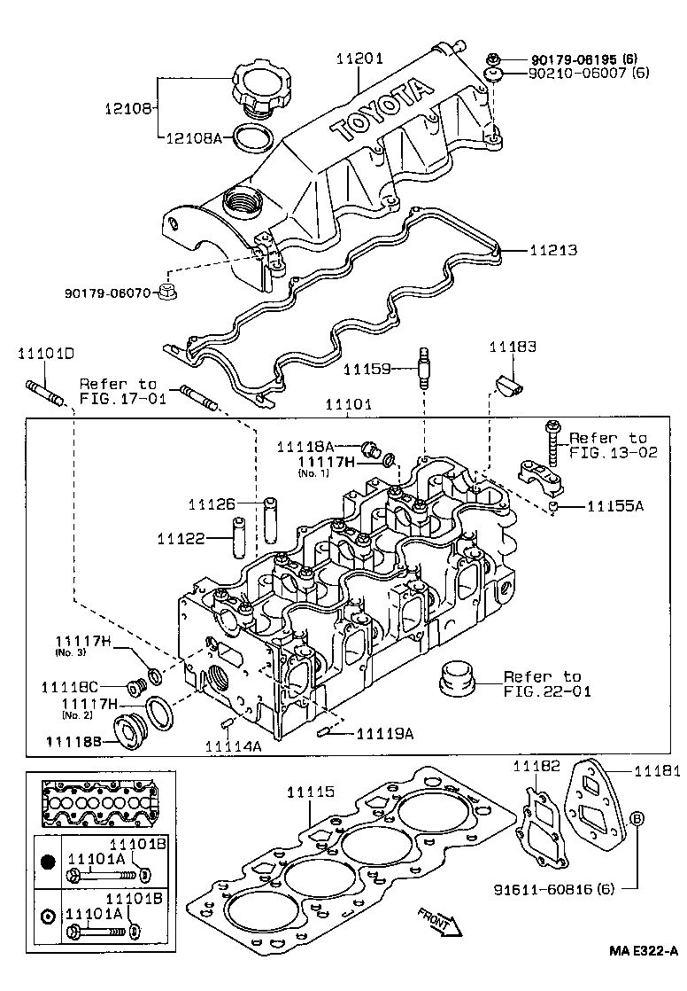 11115-74060 GASKET, CYLINDER HEAD product image
