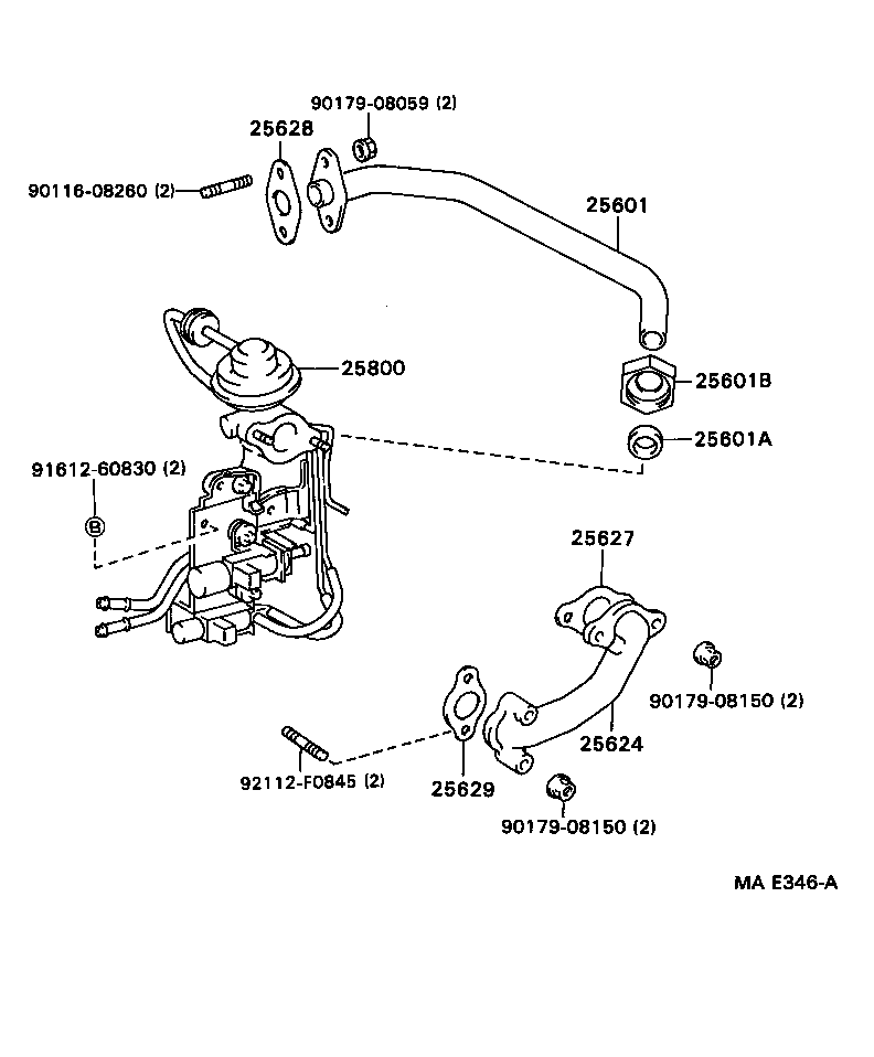 25800-54121 VALVE ASSY, ELECTRIC EGR CONTROL product image