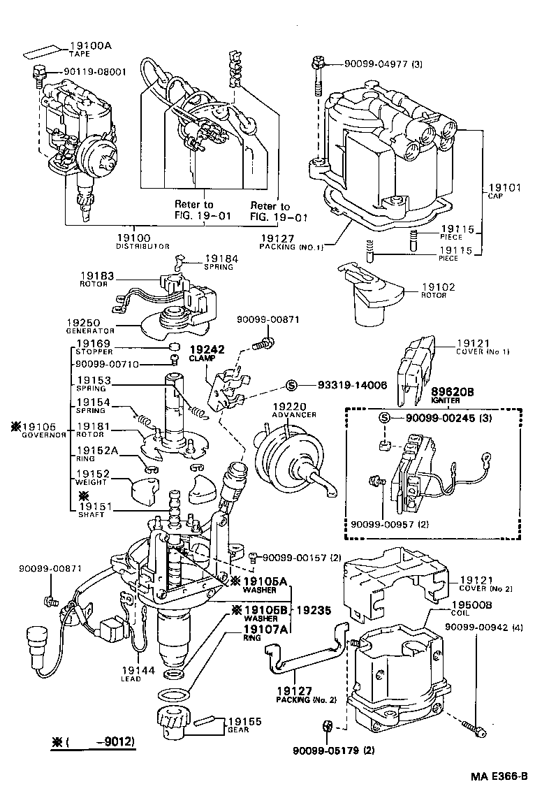 19300-70012 SENSOR ASSY, CAM POSITION product image