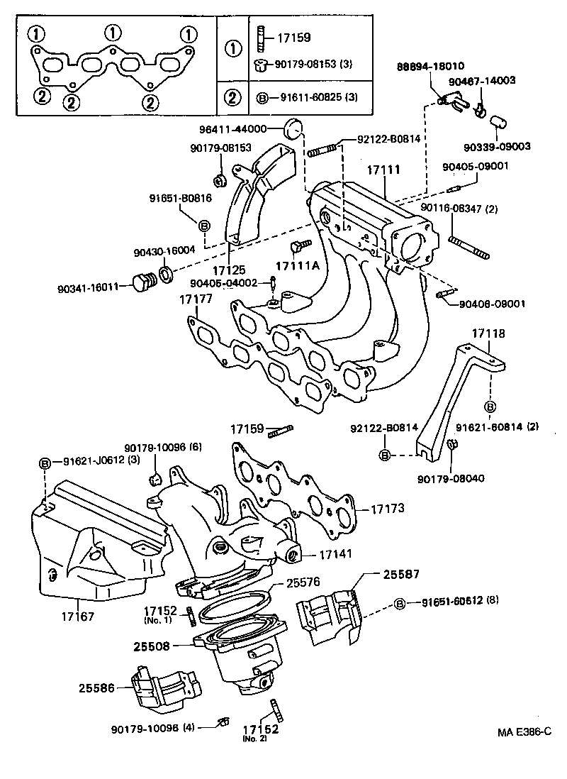17101-11291 MANIFOLD, INTAKE product image