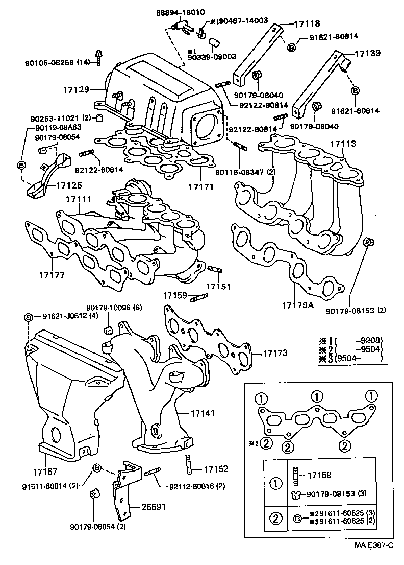 17101-11291 MANIFOLD, INTAKE product image