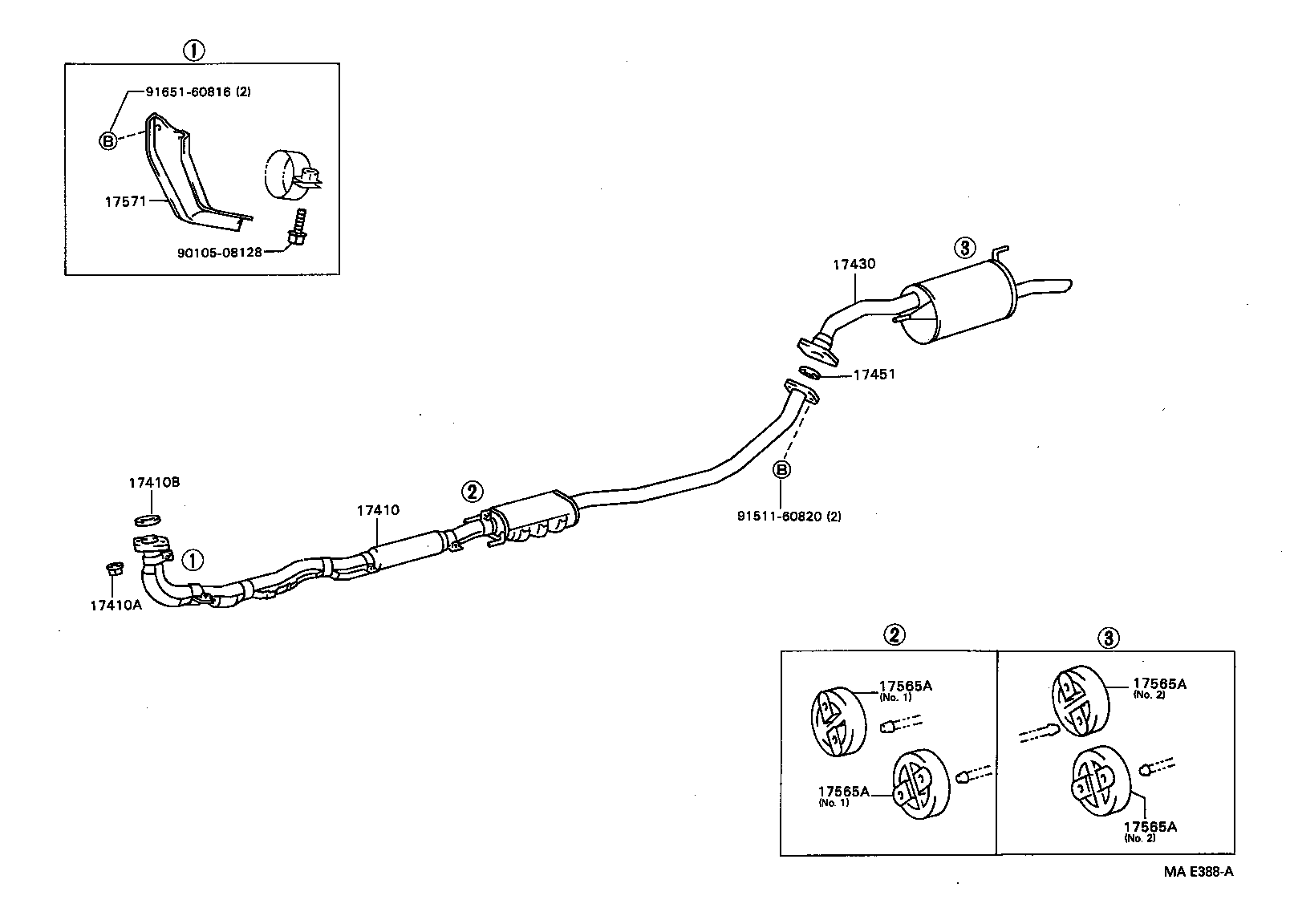 17430-11600 PIPE ASSY, EXHAUST, TAIL product image