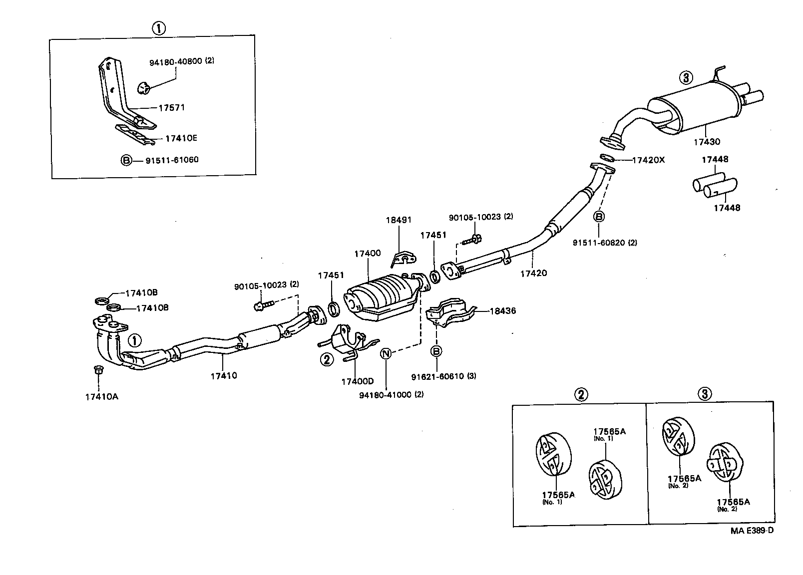 17430-11600 PIPE ASSY, EXHAUST, TAIL product image