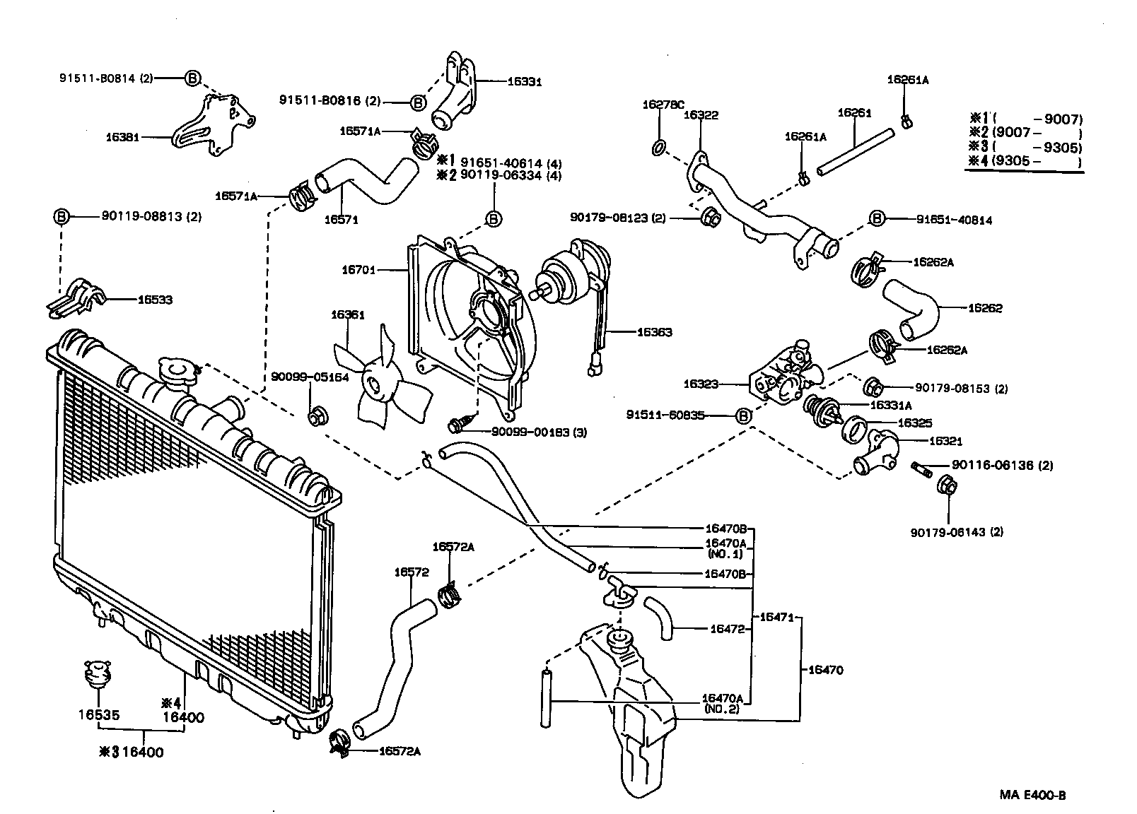 16400-64450 RADIATOR ASSY product image