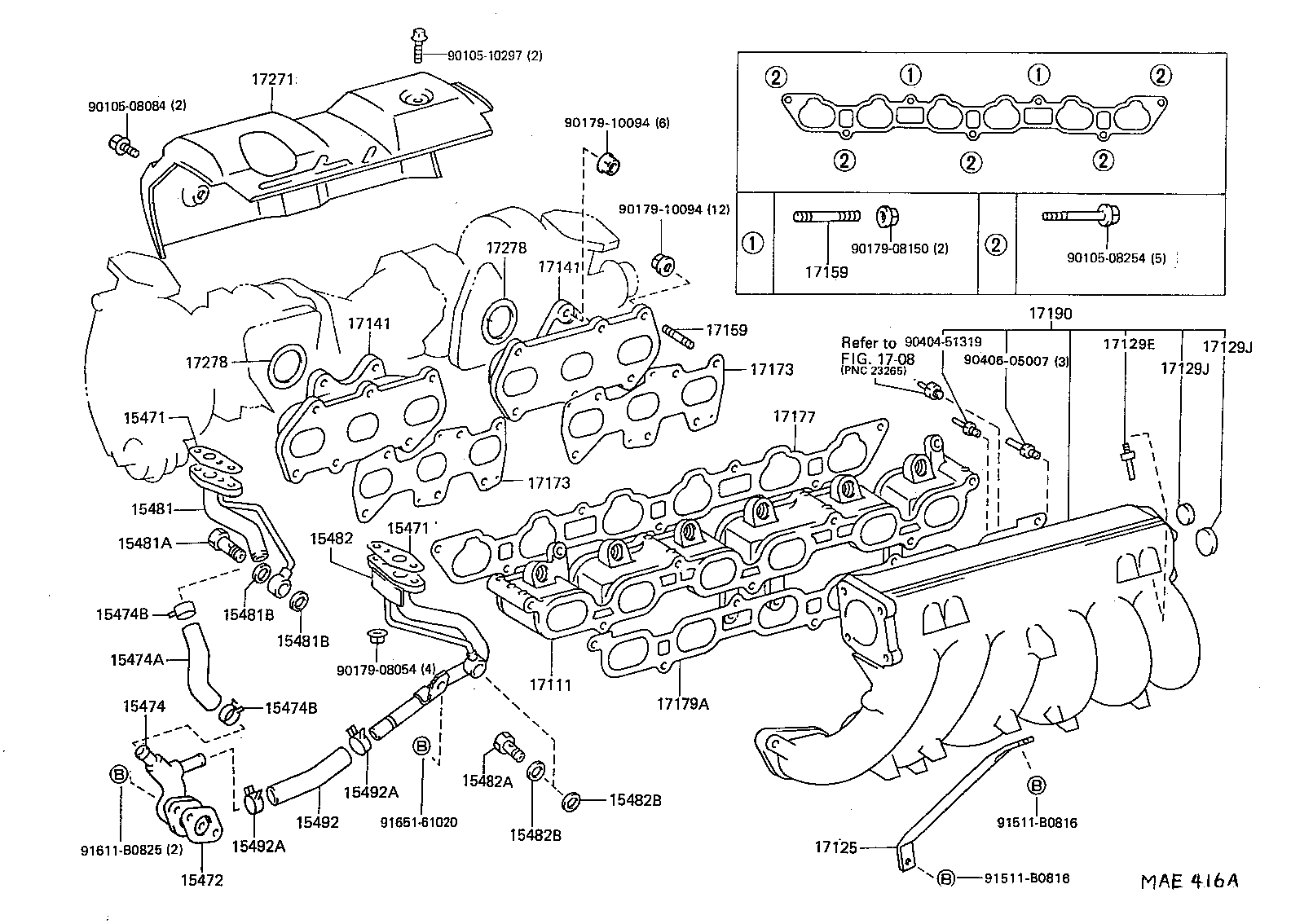 04175-46010 GASKET KIT, TURBOCHARGER product image