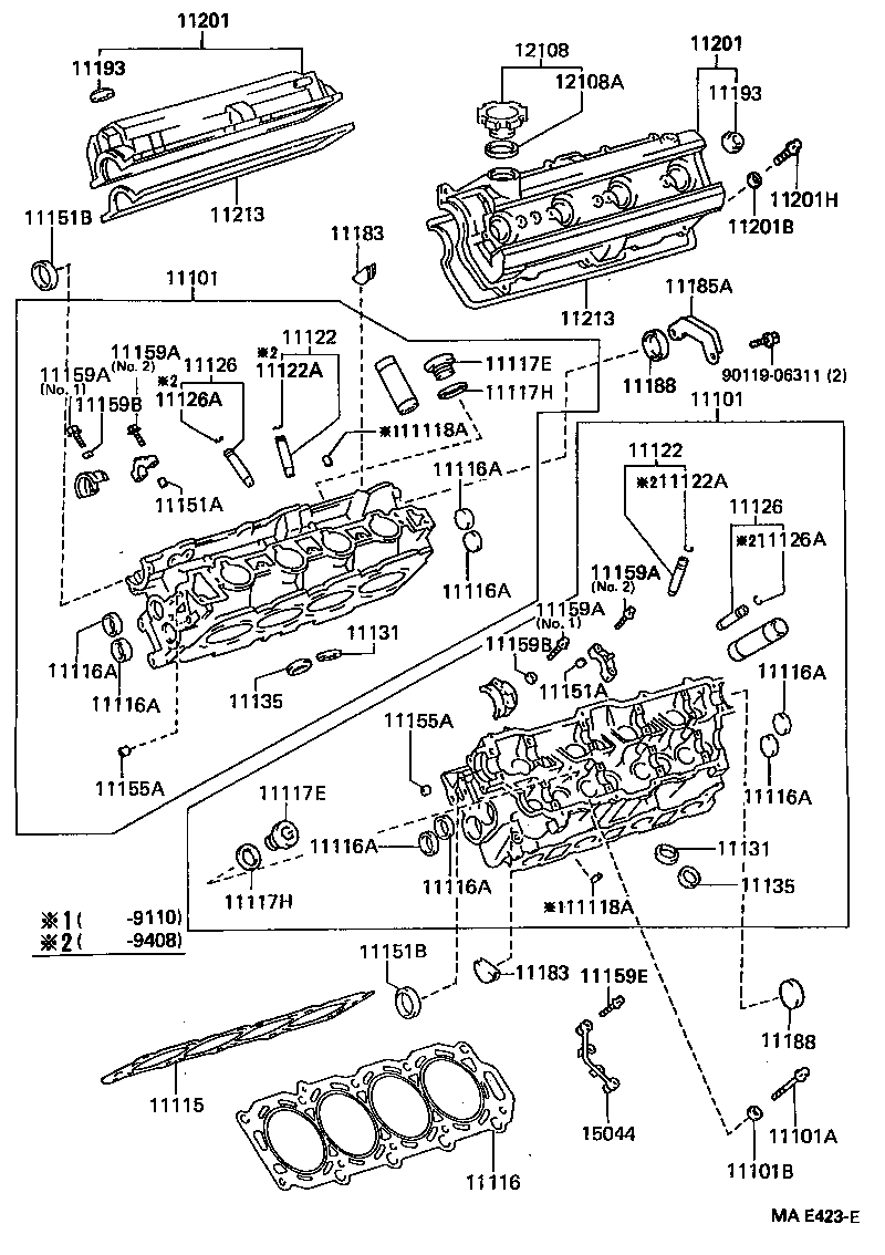 11101-59145 HEAD SUB-ASSY, CYLINDER product image