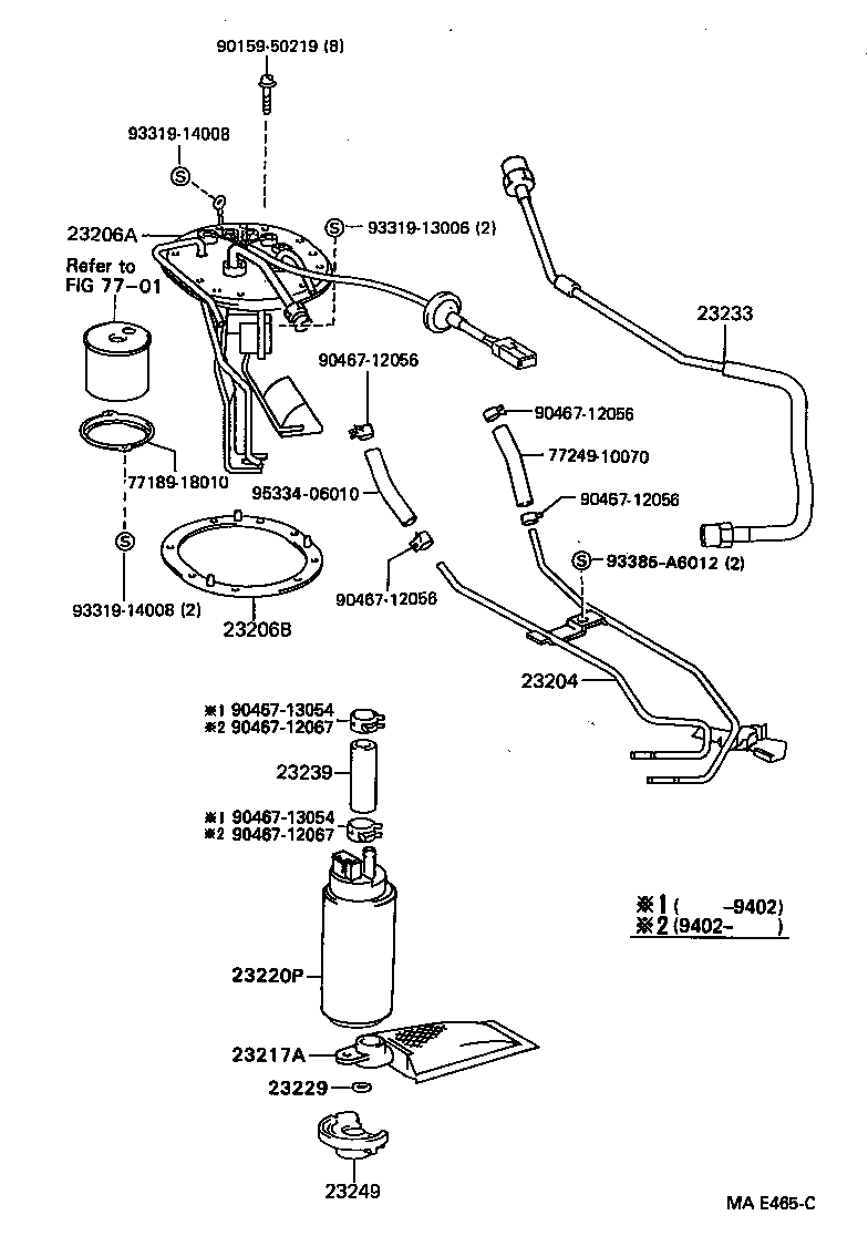 23271-11070 HOSE, FUEL, NO.1 product image