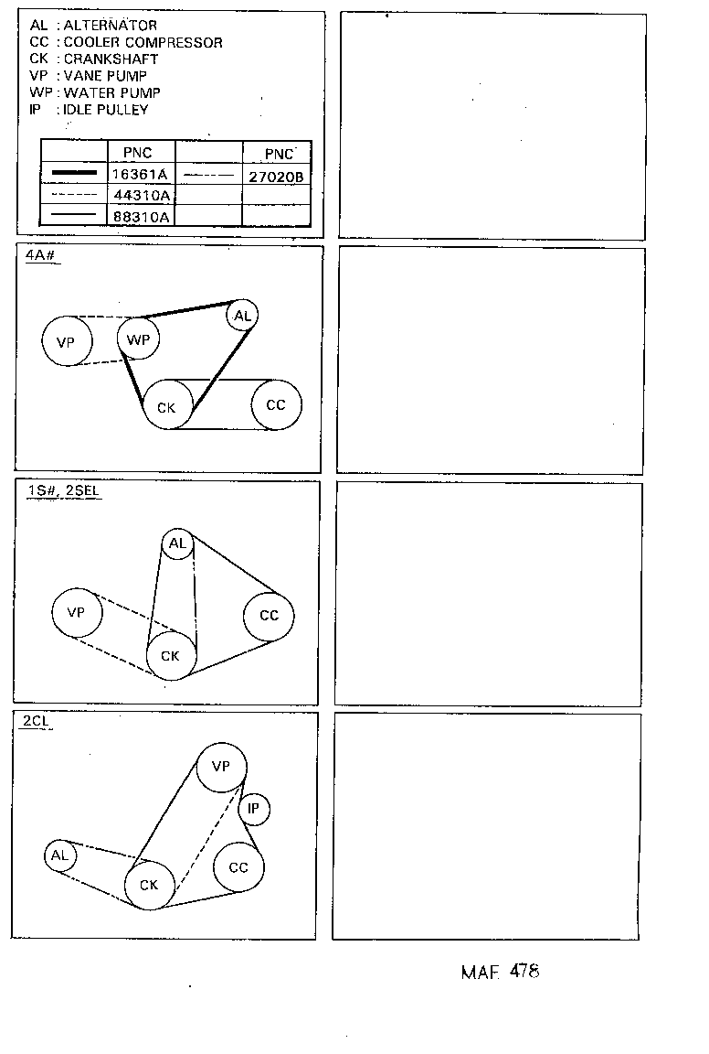 99322-00875 BELT, V (COOLER COMPRESSOR TO CRANKSHAFT PULLEY), NO.1 product image