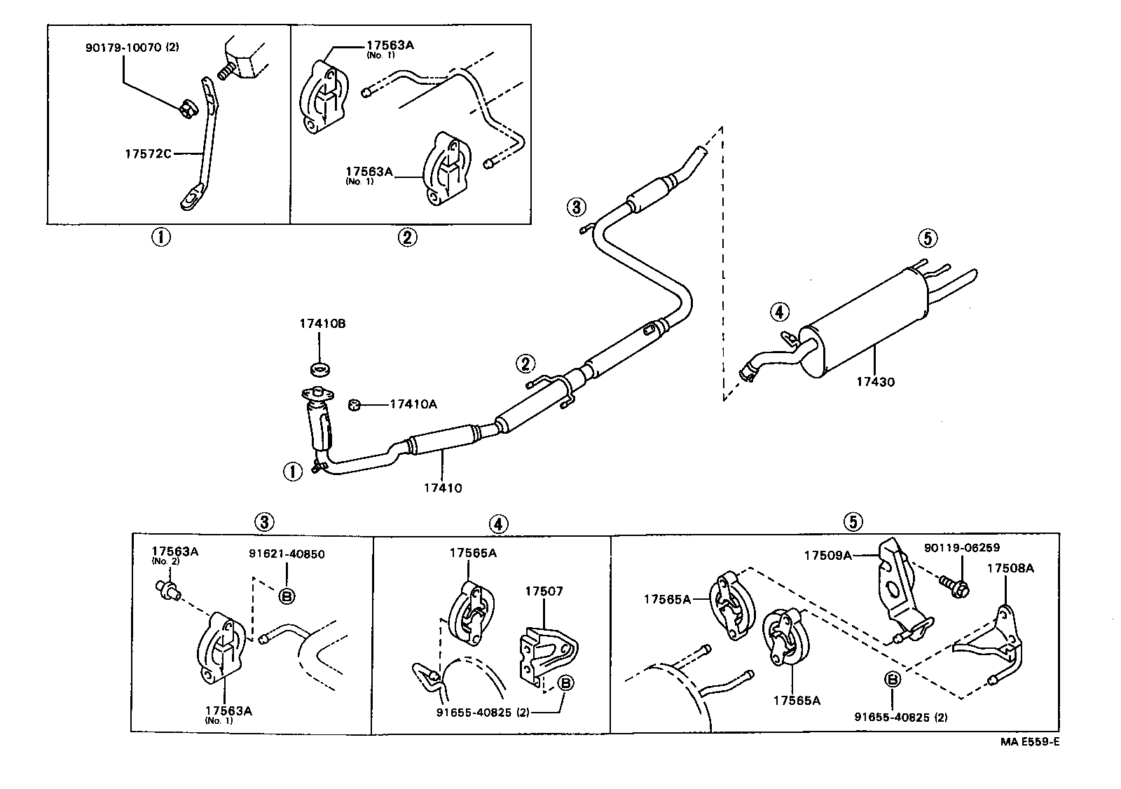17430-16600 PIPE ASSY, EXHAUST, TAIL product image