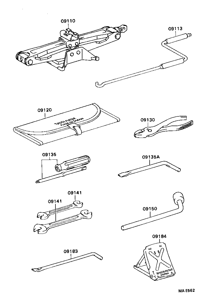 09111-20101 JACK ASSY product image