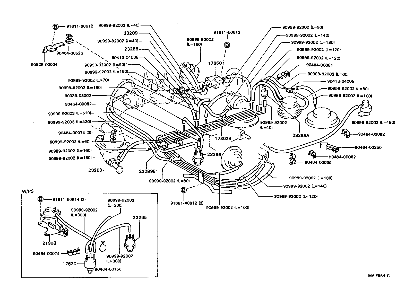 17303-13160 PIPE SUB-ASSY, AIR, NO.1 product image