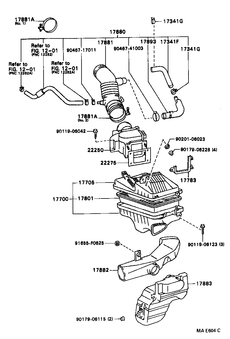 17700-64260 CLEANER ASSY, AIR product image