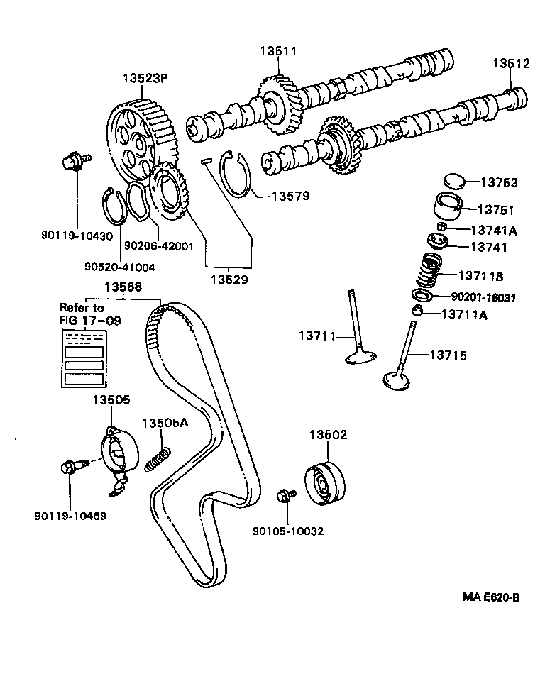 Toyota 13501-62040 CAMSHAFT