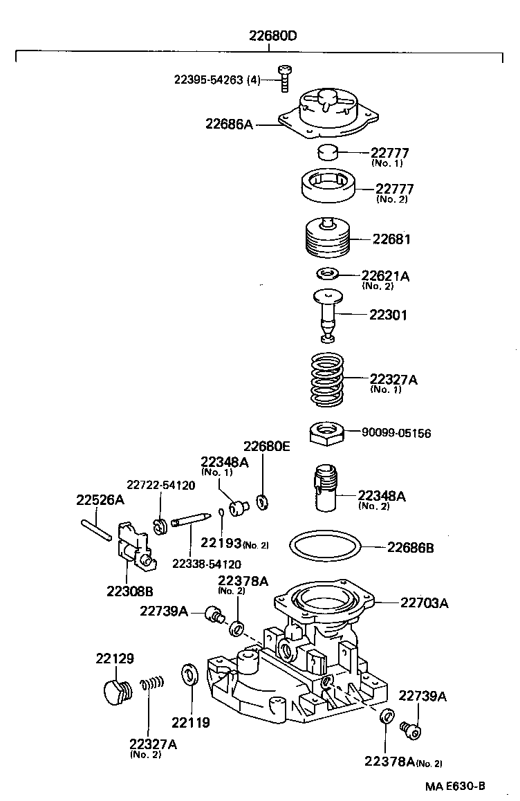 22128-54580 BOLT, DISTRIBUTIVE HEAD product image