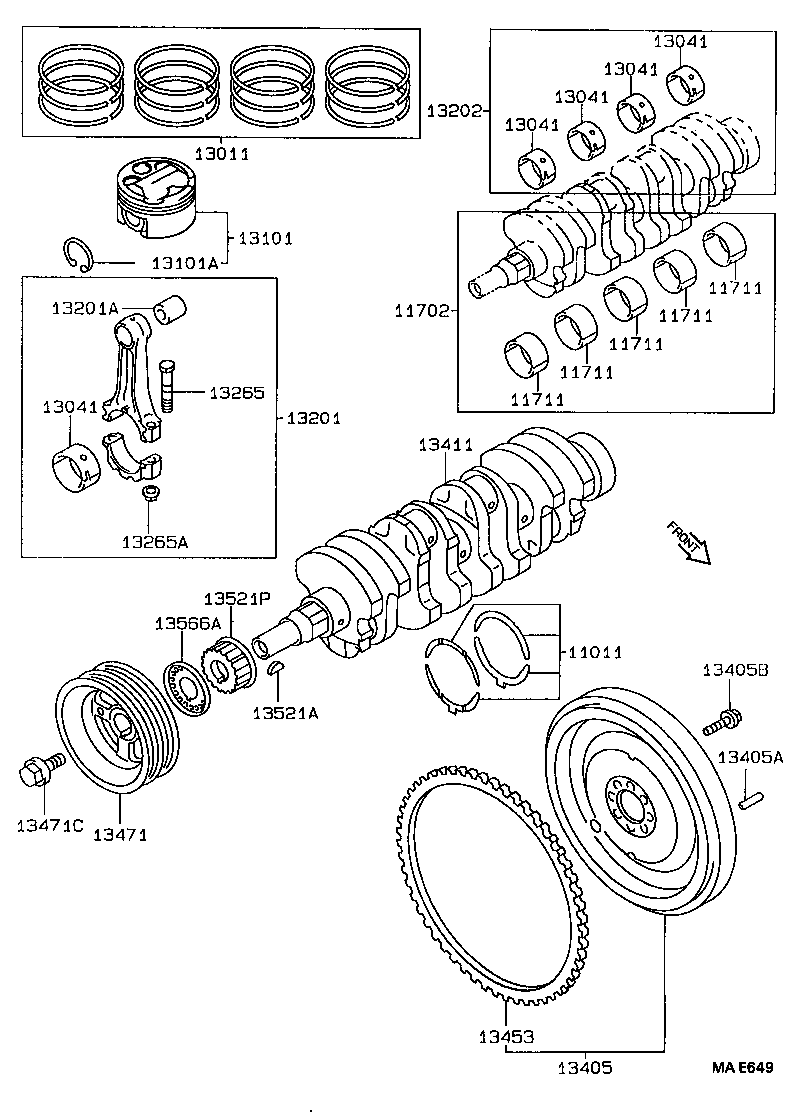 13103-16170 PISTON SUB-ASSY, W/PIN product image