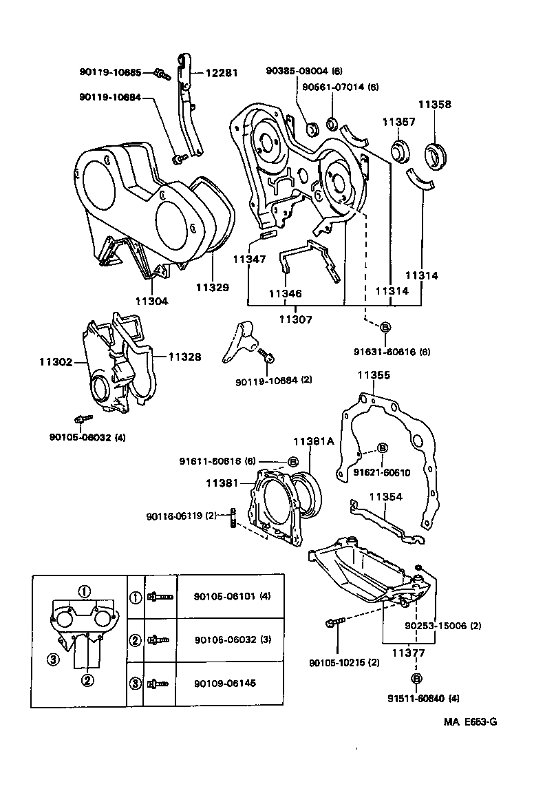 11329-62030 GASKET, TIMING GEAR REAR COVER product image