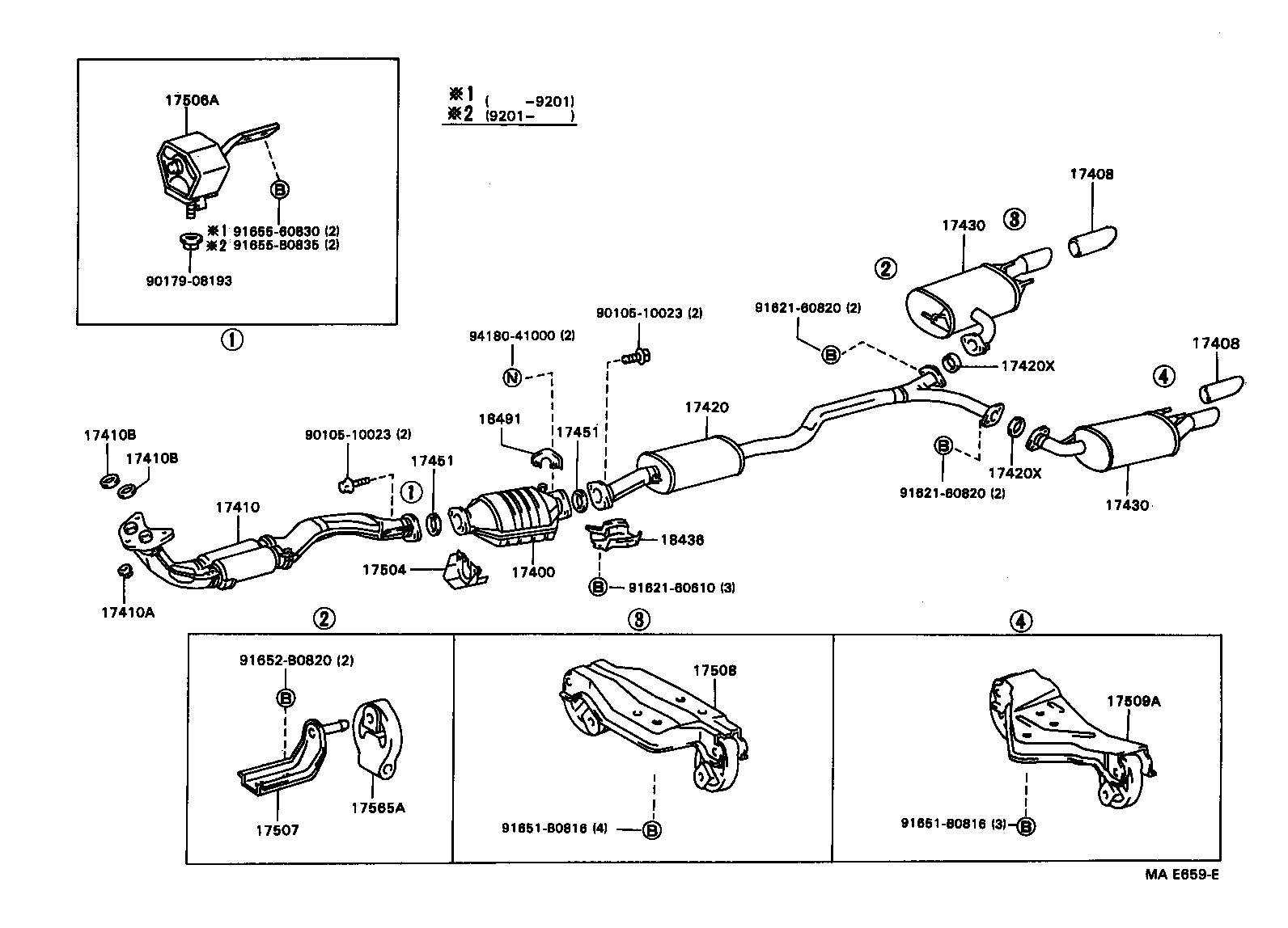 17430-11631 PIPE ASSY, EXHAUST, TAIL product image