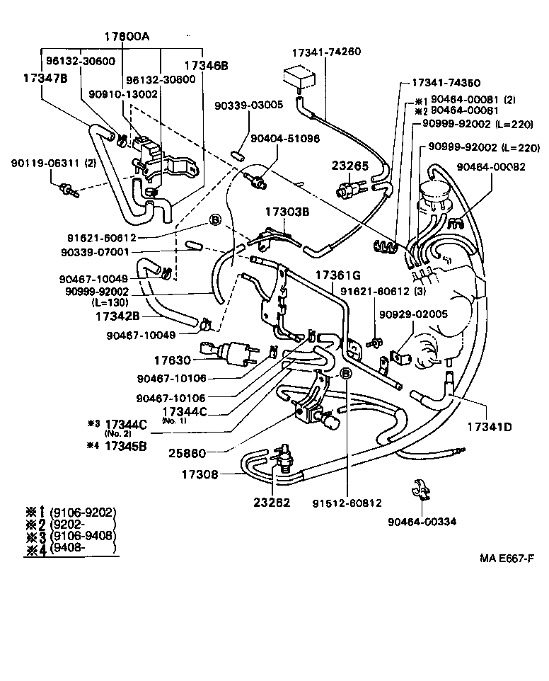 17344-03010 HOSE, NO.4(FOR IDLE-UP) product image