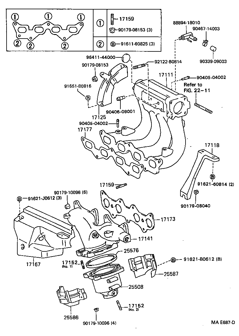 17012-16010 STAY, MANIFOLD, NO.2 product image