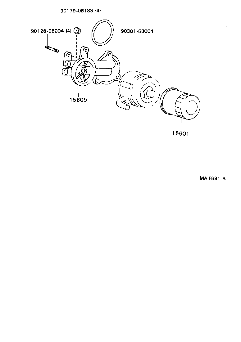15671-62030 BRACKET SUB-ASSY, OIL FILTER product image