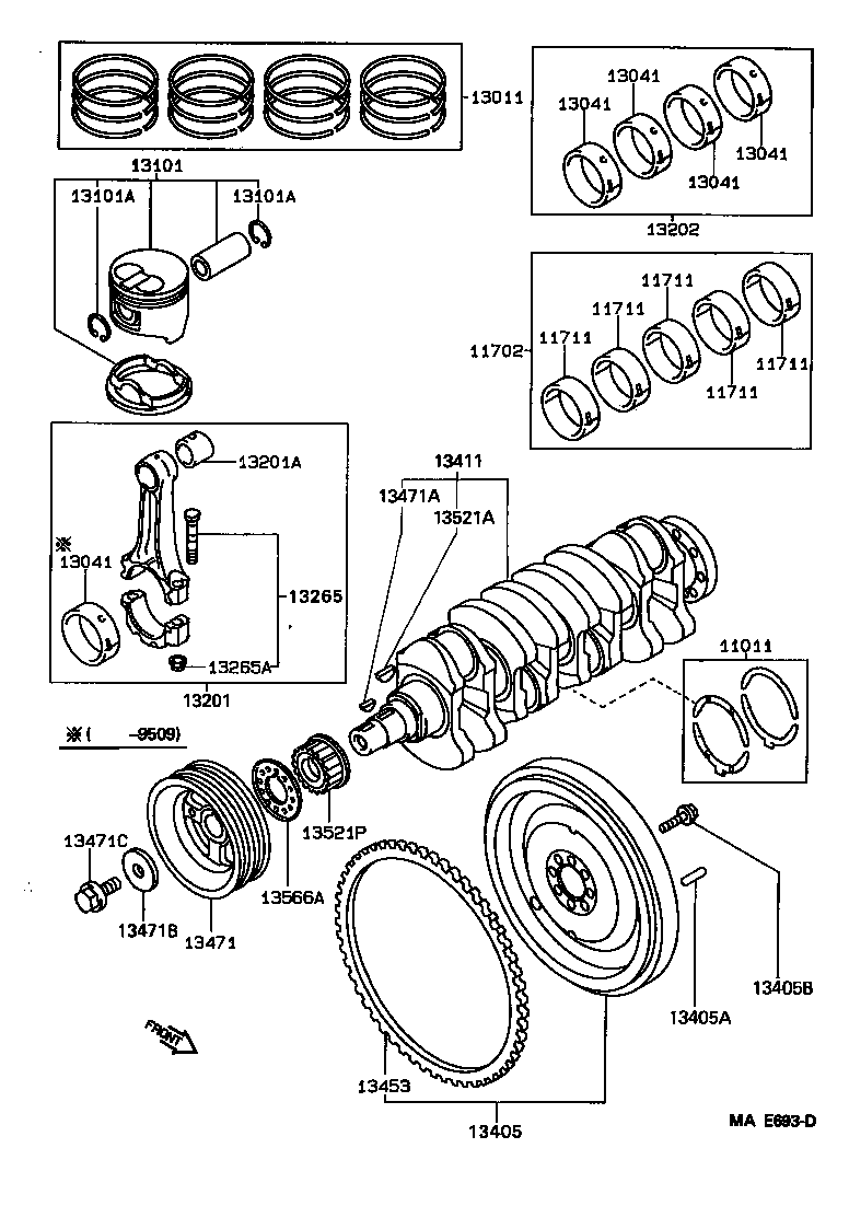 13204-64071 BEARING SET, CONNECTING ROD product image