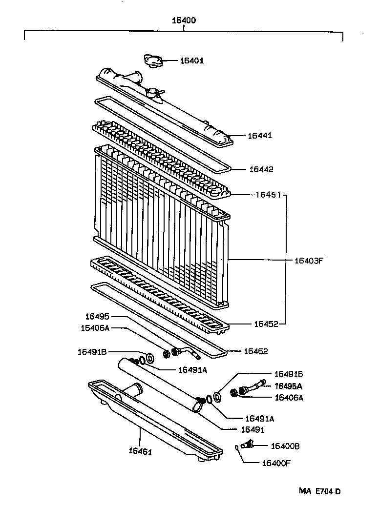 16261-03030 HOSE, WATER BY-PASS product image