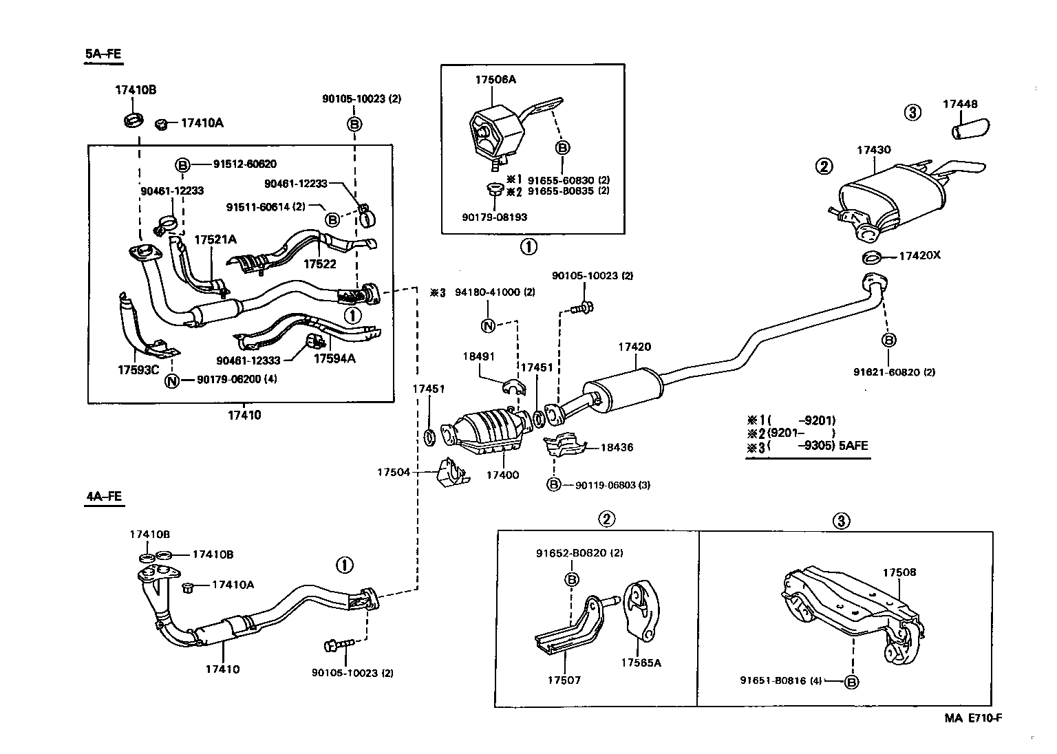 17430-11631 PIPE ASSY, EXHAUST, TAIL product image